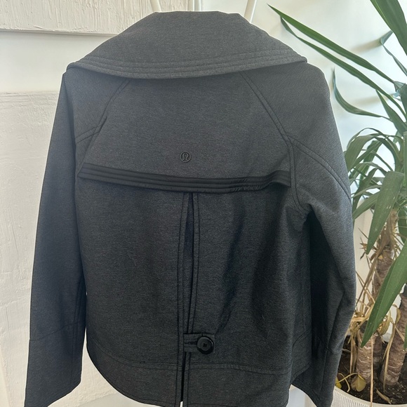 Charcoal gray, Lululemon sailor style short spring coat - Picture 2 of 2
